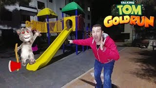 Gece 3Te Talki̇ng Tom Oynadim. Tom Beni̇ Lanetli̇ Parka Çağirdi Başım Belada