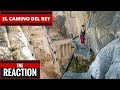 American who is afraid of heights reacts to El Camino del Rey [High Quality] | Vertigo Inducing