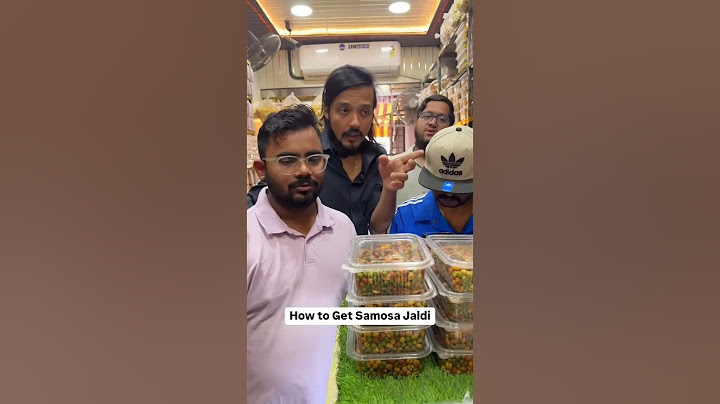 Dont try this at home! (How to get samosa jaldi) @Abhisheksonpaliya