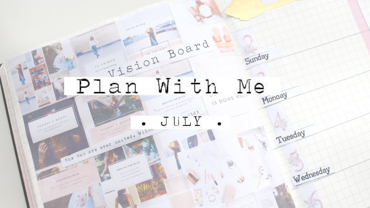 Plan With Me July + Free Printable Supplies playinwitme audio