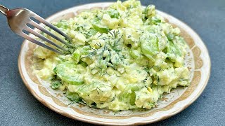 Cucumber salad that burns belly fat! My mother lost 10 kg in a month.