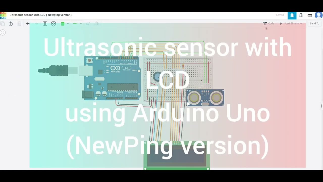 How to code ultrasonic sensor with LCD screen (using NewPing library ...