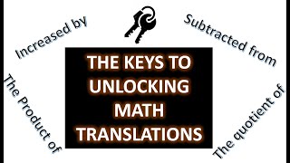 The Keys to Translating Sentences into Algebraic Equations and Solving