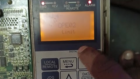 YASKAWA G7 OPE02 ALARM PROBLEM SOLVE