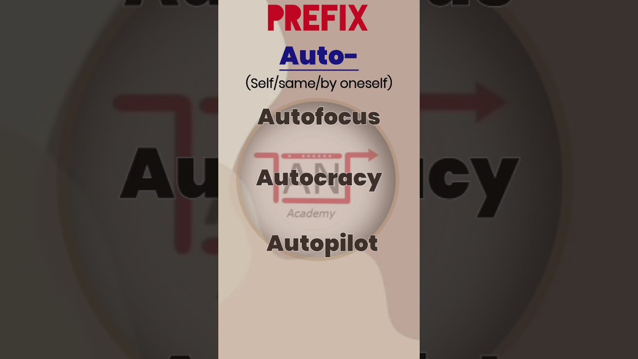 Prefix words