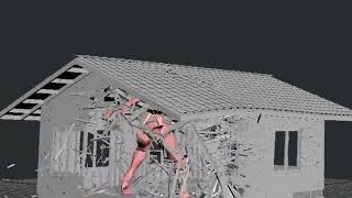 tyflow wood destruction  test #진격의거인