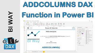dax language - addcolumns function in power bi