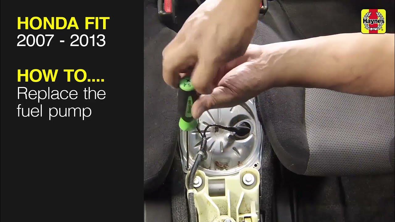 How to Replace the fuel pump on the Honda Fit 2007 to 2013 - YouTube