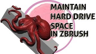 Maintain Your Hard Drive space while working in zbrush screenshot 5