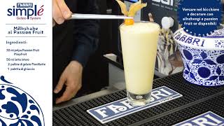 Fabbri Mastercl Milkshake Al Pion Fruit Con Simplè Gelato System