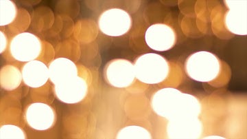 Orange & White Round Lights with Bokeh Effect - Video Clip
