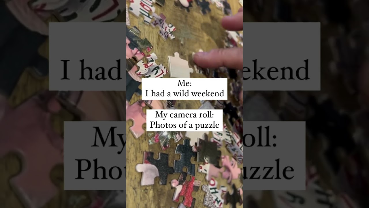 Who says a puzzle doesn’t make for a wild weekend?😂  
