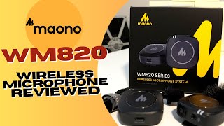 Maono WM820 A1 Wireless Lavalier Microphone Unboxing, Audio Test and Review