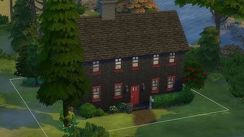 Sims 4 House Era Building- Salt Box Style (based 1607- early 1700s)