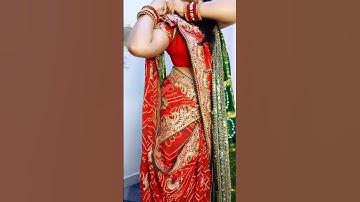 Saree Style with Dupatta 🍀❤️ #beautynstyle #sareedraping #draping #drapingstyle