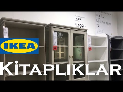 Video: Ikea Kitaplık: Cam Kapılı Ve Raflı Raflar, Camlı Beyaz Modeller