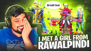 I Randomly Met A GIRL From Rawalpindi And This Happened 😭 - PUBG Mobile