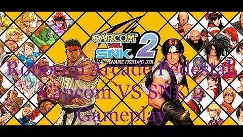 Custom Made 2 player Robocop Arcade Pedestal with Hyperspin, Capcom Vs SNK 2 on Dreamcast Gameplay