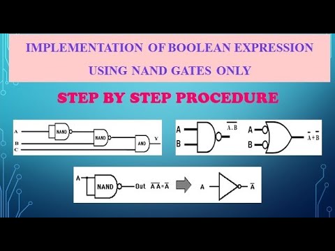 How to implement Boolean expression using NAND Gates only? | Tamil ...