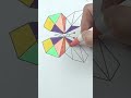 Coloring a Beautiful Geometric Butterfly 🦋🎨#Asmr #Drawing #Coloring #Satisfying #Art #Shorts