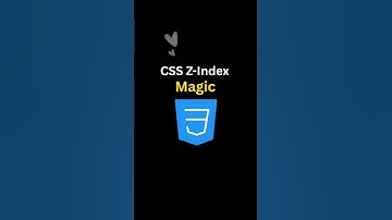 CSS Z-index Magic 🔥🔥😎 #coding
