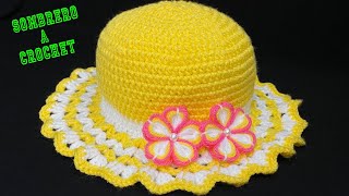 PASO A PASO PARA TEJER SOMBRERO A CROCHET FÁCIL