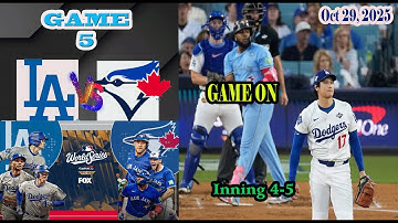 Los Angeles Dodgers vs Toronto Blue Jays World Series Inning 4-5 Game 5 Highlights -MLB 29/10/2025