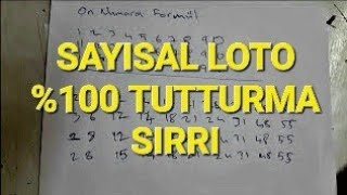 Sayısal loto Tutturma | ON NUMARA % 100 KAZANMA FORMÜLÜ !!! (KOMBİNASYON SİSTEMİ)