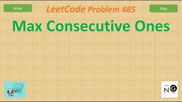 Max Consecutive Ones | LeetCode 485 | Array