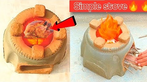 how to make a fire wood burning stove | traditional stove making from Cement and Clay | winter DIY
