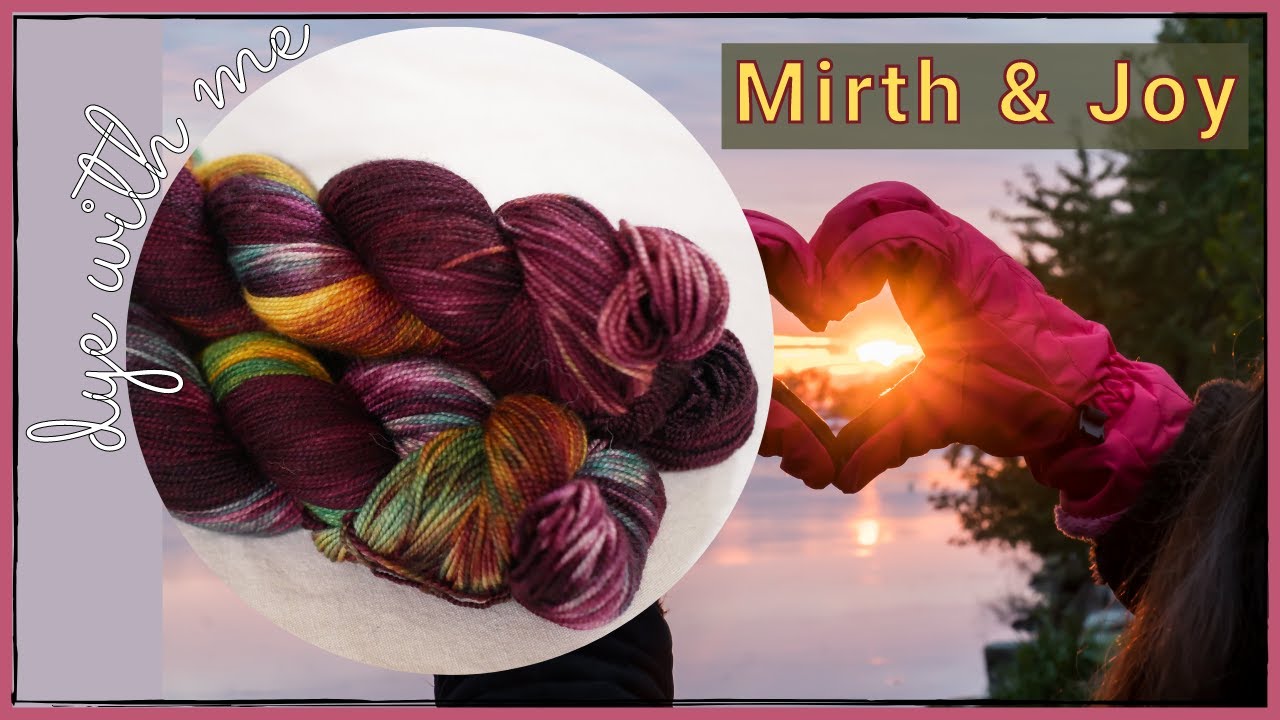 Dye Yarn with Me Colorway Mirth and Joy Dyeing Wool Yarns