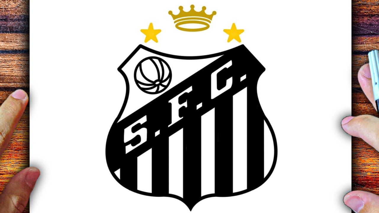 COMO DESENHAR O ESCUDO DO SANTOS - CÓMO DIBUJAR EL ESCUDO DE SANTOS ...