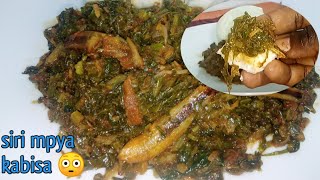 kumbe ukichanganya😳 mboga za majani na dagaa zinakua tamu hivi🤤