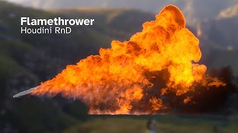 Houdini RnD - Flamethrower