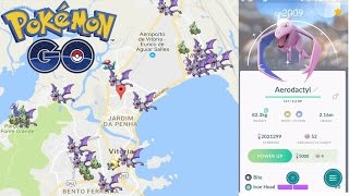 Larvitar Confirmado! Falso Shiny Aerodactyl & Mais! Pokémon GO Evento Pedra