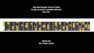 Slow Rock Backing Track in E Pelog