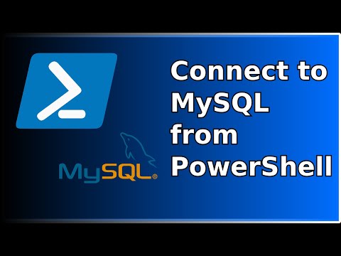 Connecting Powershell to MySQL