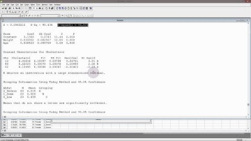 Minitab - General Linear Model (with interaction)