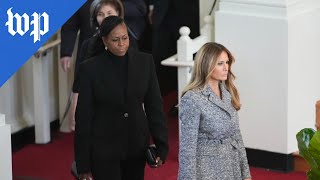 Melania Trump joins first ladies at Rosalynn Carter memorial