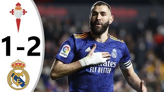 Celta Vigo 1-2 Real Madrid | La Liga 21\/22 | Highlights #RealMadridCelta #Benzema