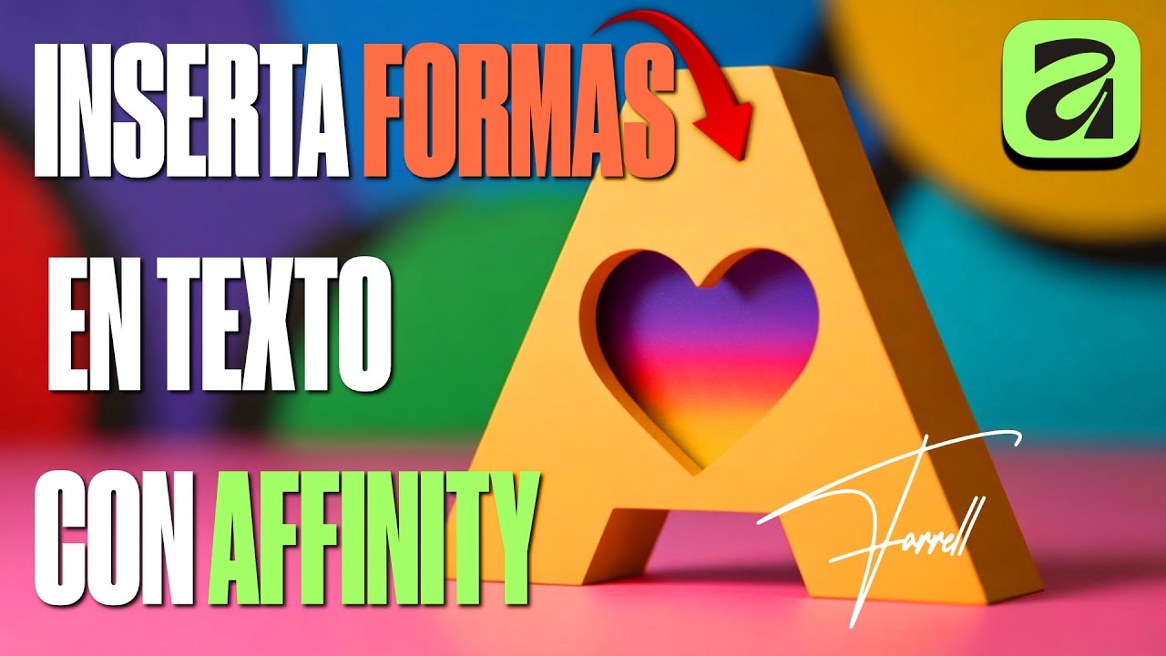 COMO COLOCAR FORMAS DENTRO DE TEXTOS en Affinity ⚡