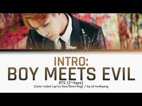 BTS J-Hope — Intro : Boy Meets Evil (Color Coded Lyrics Han/Rom/Eng)