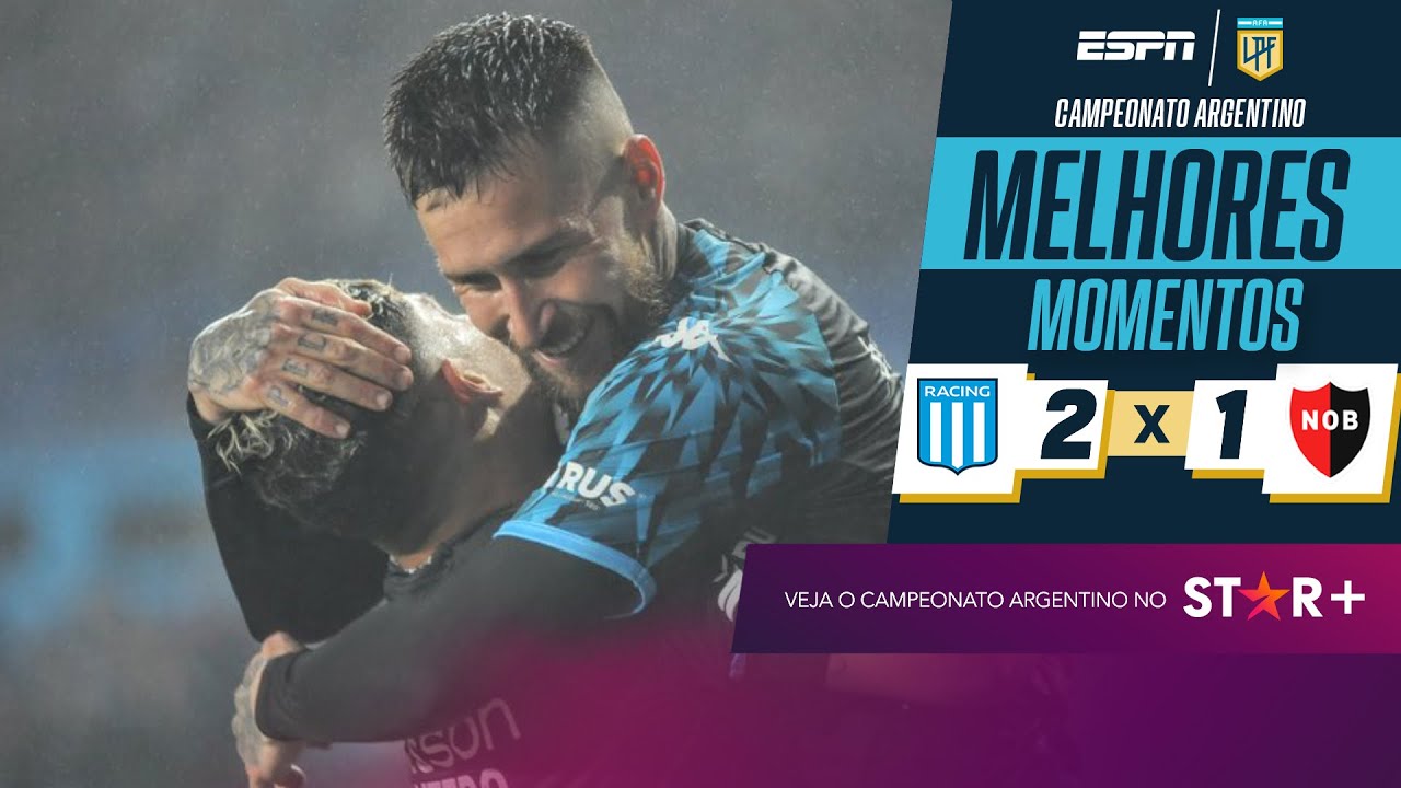 Racing vence o Newell’s Old Boys em partida com final ELETRIZANTE no Argentino | Melhores Momentos