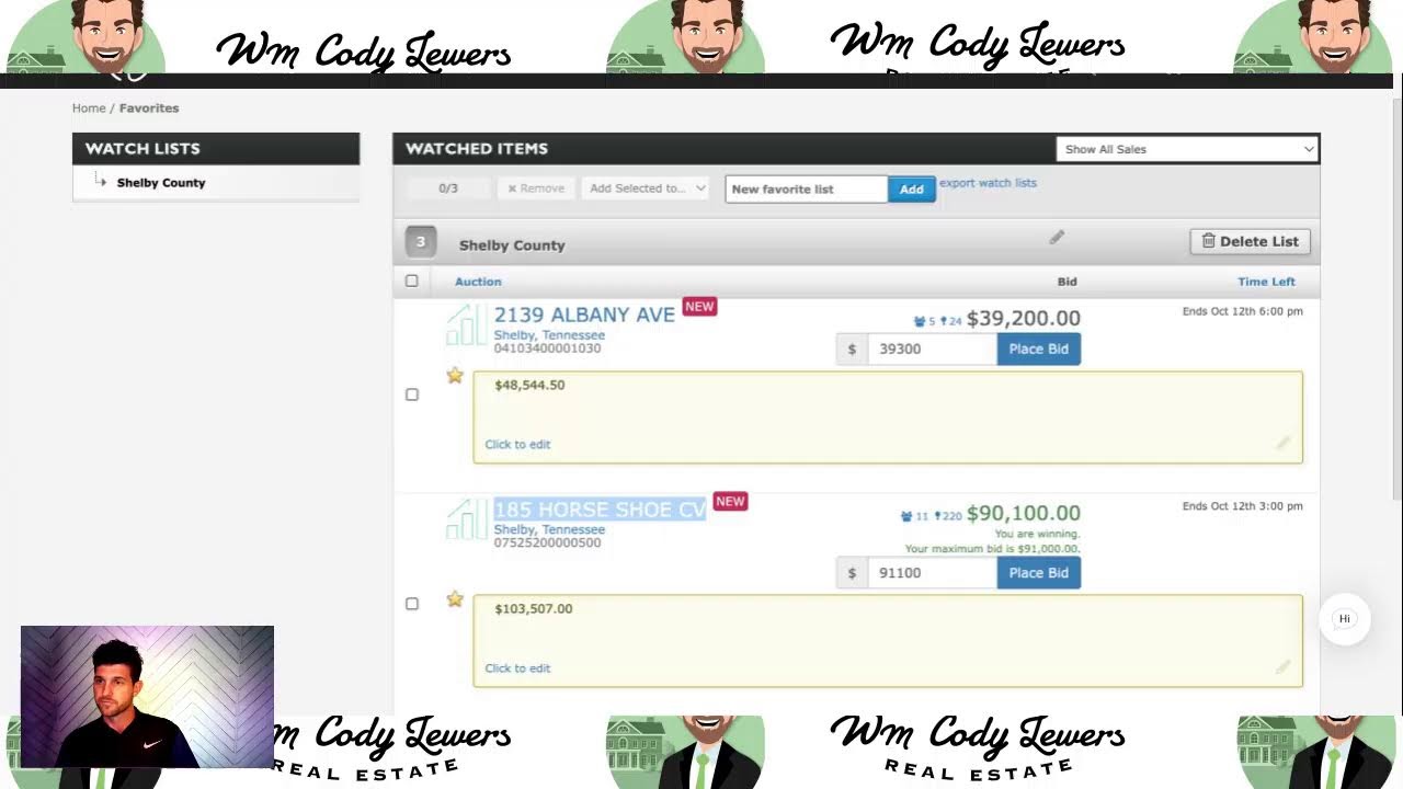 Shelby County, TN - Live Tax Deed Auction