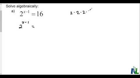 Solving exponential equations using like bases part 1