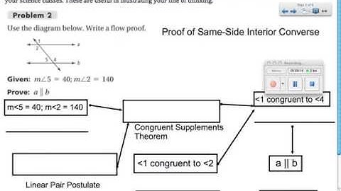 Congruency Proofs 3-9: Proving Lines Parallel