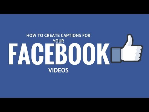 How to generate automatic closed captions in Facebook