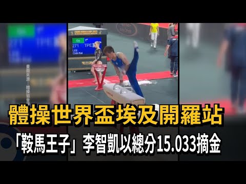 體操世界盃埃及開羅站 「鞍馬王子」李智凱以總分15.033摘金－民視新聞