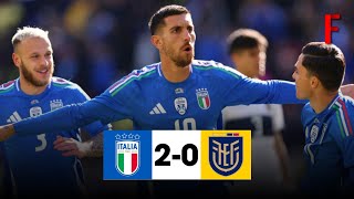 Italy vs Ecuador 2-0 All Goals \& Extended Highlights