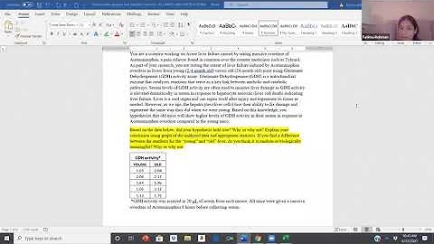 Statistical Analysis using Excel